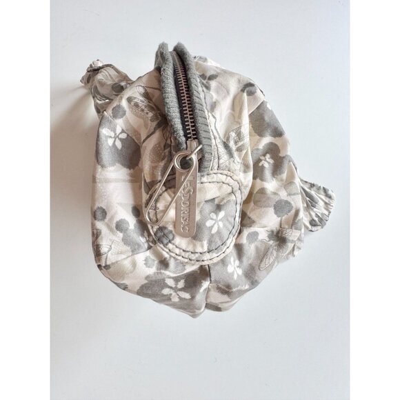 LESPORTSAC Boutique Veronique Ophelia Grey Floral Dragonfly Shoulder Bag Purse - Picture 6 of 16